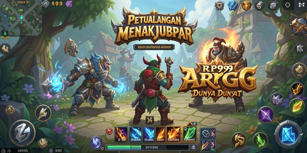 Screenshot utama RP99 menampilkan aksi seru dalam gameplay ARPG.